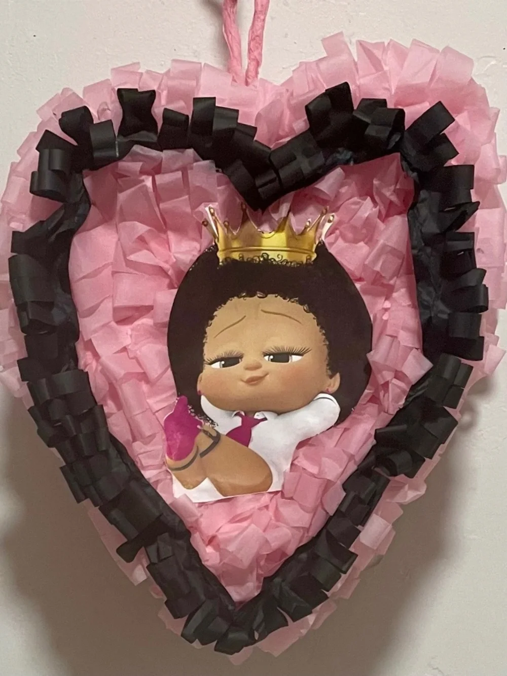 Boss Baby Heart Pinata  15 x 12 x 6